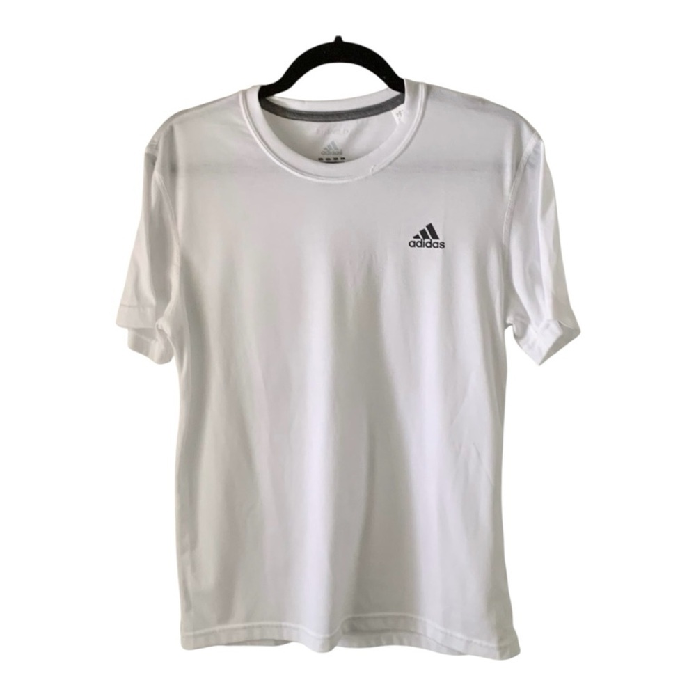 Adidas Men T Shirt White Climalite Size M